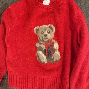 Abercrombie Kids Holiday Sweater with Bear Design